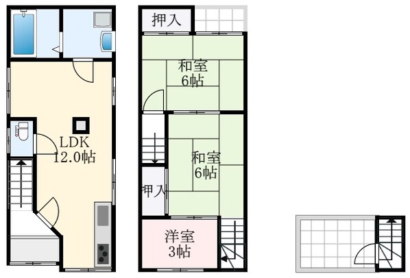 深井駅 徒歩22分 1-2階の物件間取画像